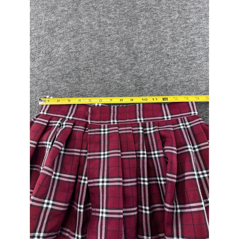 Spirit Halloween Red Plaid Pleated Mini Skirt Adult Small Costume Cosplay - Picture 5 of 6